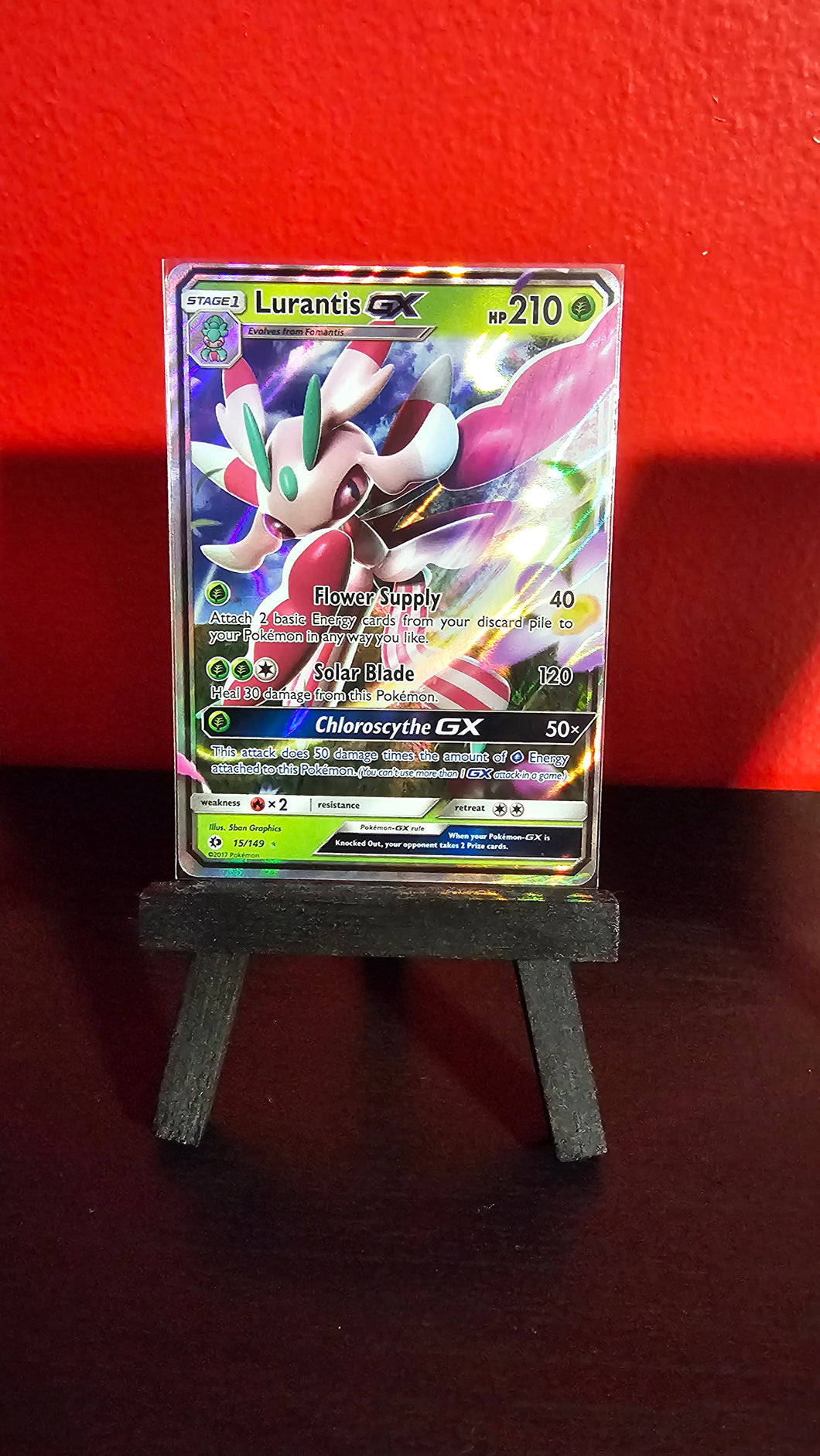 Pokmon TCG | Sun & Moon | Base Lurantis GX Ultra Rare 15/149 Card Master Collectibles Pokmon TCG | Sun & Moon | Base Lurantis GX Ultra Rare 15/149 Card Master Collectibles