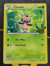 Load image into Gallery viewer, Pokémon TCG | Celebrations First Partner Pack | Chespin Jumbo Promo XY01
