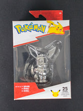 Load image into Gallery viewer, Pokémon | 25th Anniversary Series 1 | Chrome Silver Figure Eevee
