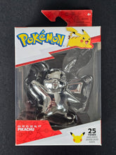 Load image into Gallery viewer, Pokémon | 25th Anniversary Series 1 | Chrome Silver Figure Pikachu
