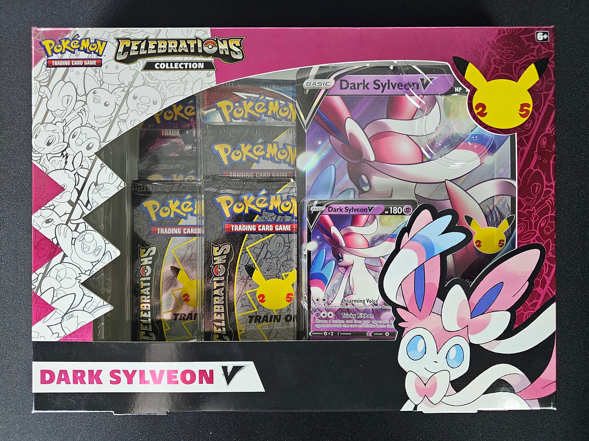 Pokmon TCG | Celebrations 25th Anniversary | Dark Sylveon V Box Card Master Collectibles Pokmon TCG | Celebrations 25th Anniversary | Dark Sylveon V Box Card Master Collectibles