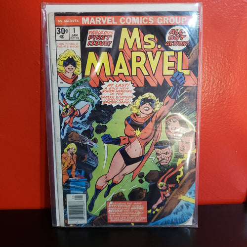 Ms. Marvel #1 | First Appearance of Ms. Marvel | Marvel Comic Book Card Master Collectibles Comic Book