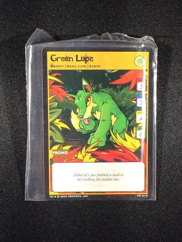 Neopets TCG: Green Lupe Basic Earth - MP 2/15 CMC Neopets TCG