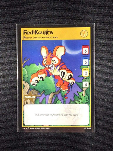 Neopets TCG Red Kougra Basic MP 3/15 CMC Neopets TCG